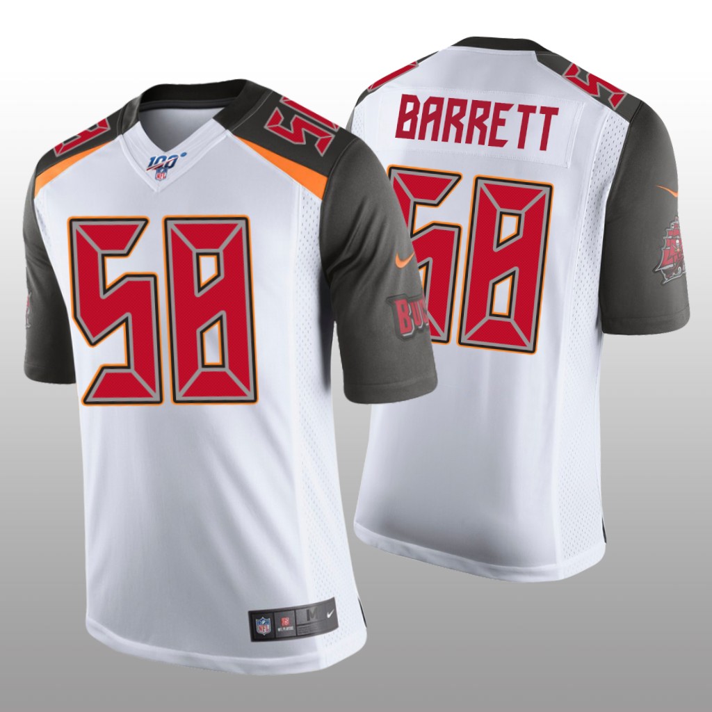 Tampa Bay Buccaneers Shaquil Barrett White Vapor Limited Jersey 100th Season - Men's