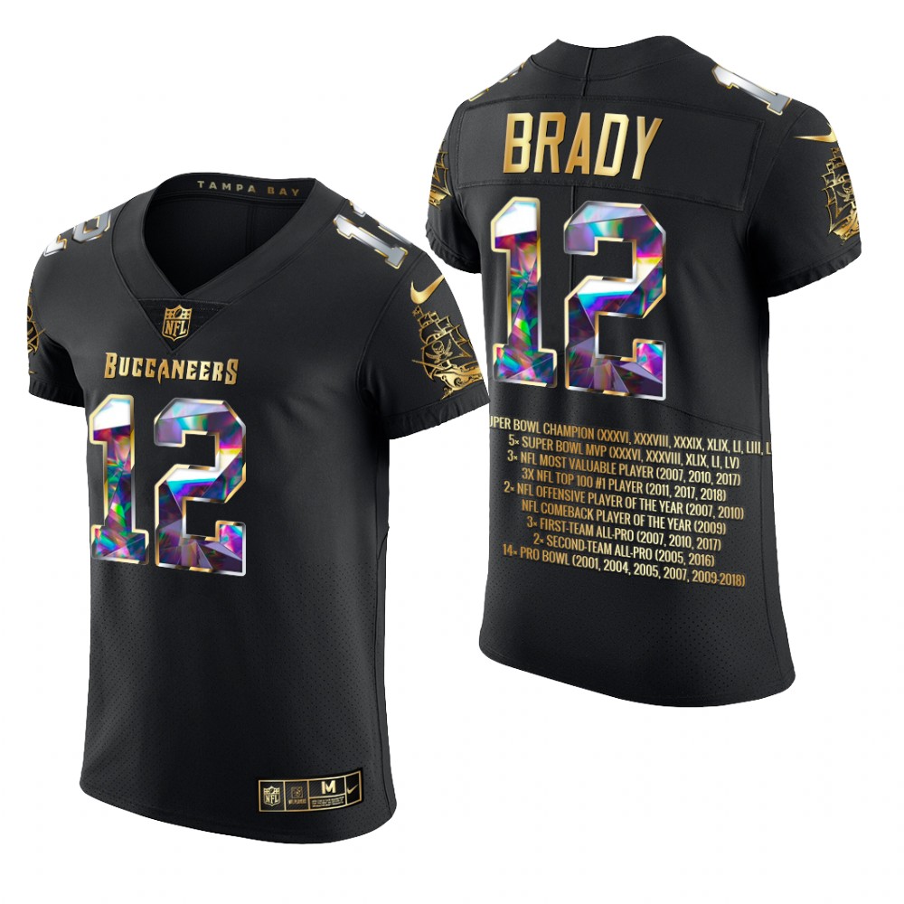 Tampa Bay Buccaneers Tom Brady Black Diamond Edition 2021 Career Highlights - Men's