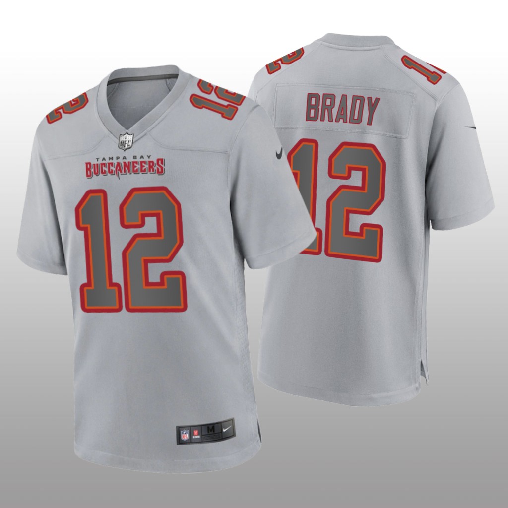 Tampa Bay Buccaneers Tom Brady Gray Jersey Atmosphere Fashion Game - Men's
