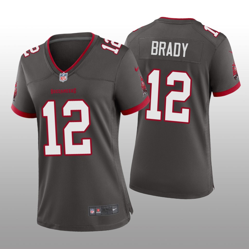 Tampa Bay Buccaneers Tom Brady Pewter Jersey Game - Women's