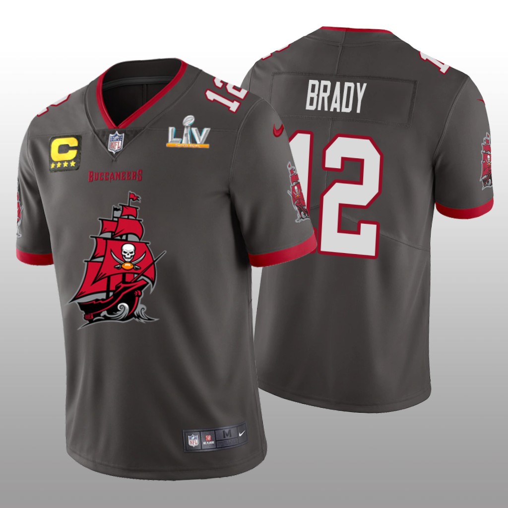 Tampa Bay Buccaneers Tom Brady Pewter Team Logo Super Bowl LV Champions - Men's