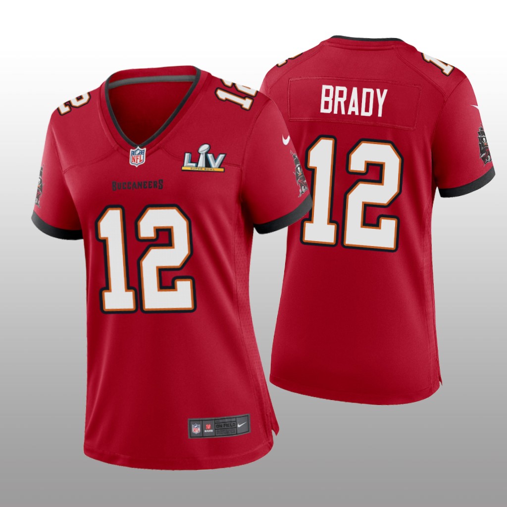 Tampa Bay Buccaneers Tom Brady Red Game Jersey Super Bowl LV - Women's