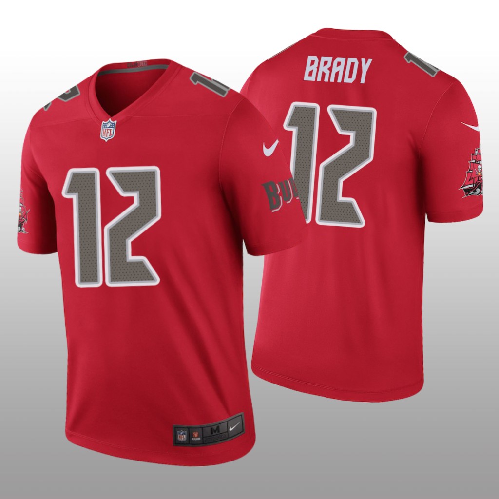 Tampa Bay Buccaneers Tom Brady Red Jersey Color Rush Legend - Men's