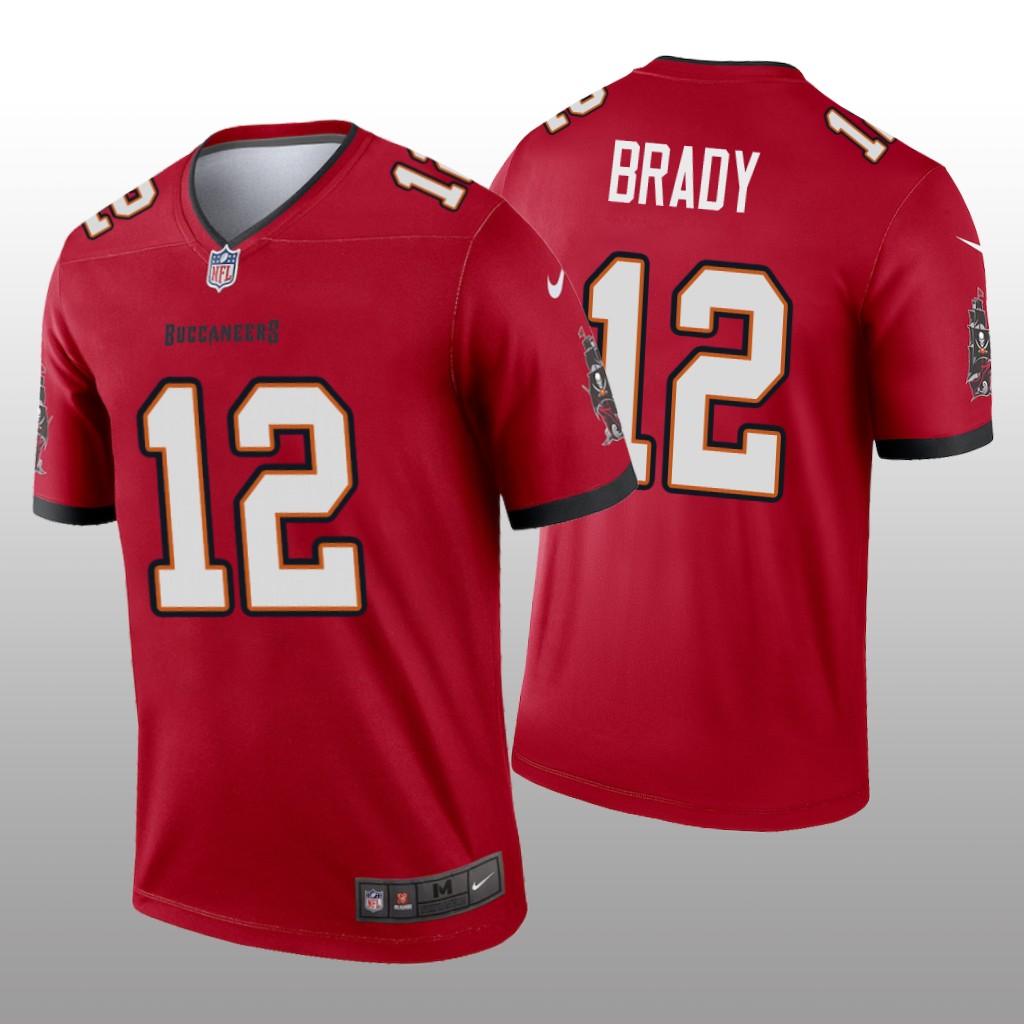 Tampa Bay Buccaneers Tom Brady Red Jersey Legend - Men's