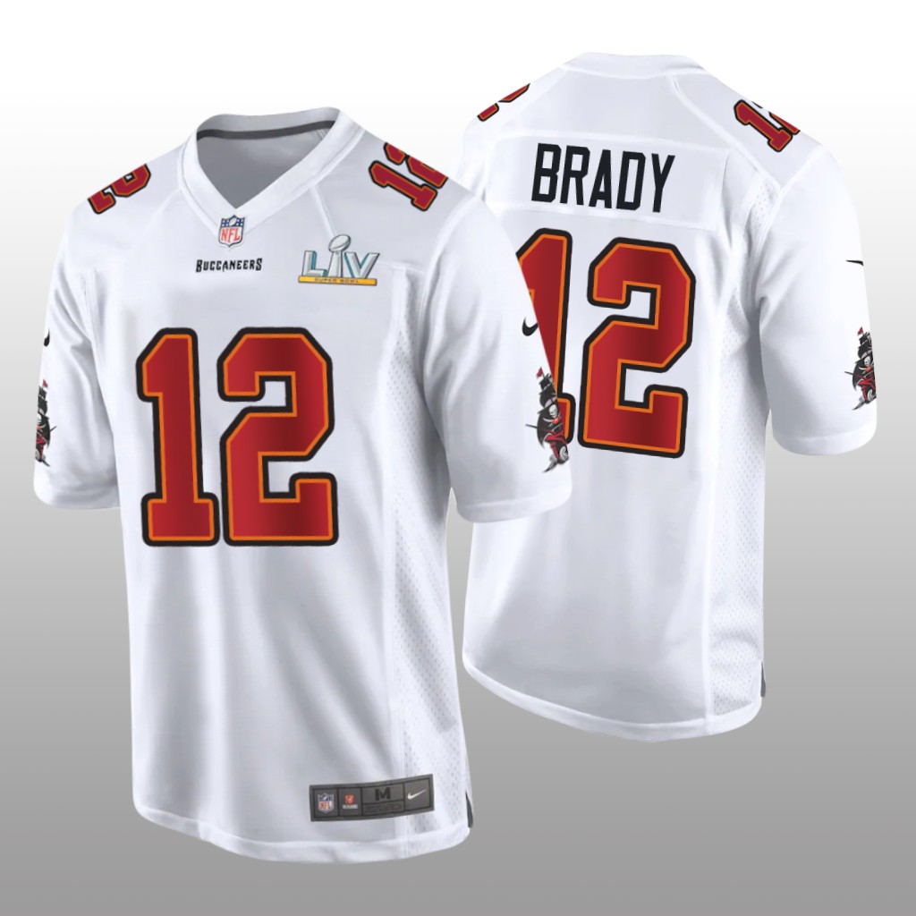 Tampa Bay Buccaneers Tom Brady White Game Fashion Jersey Super Bowl LV - Men's
