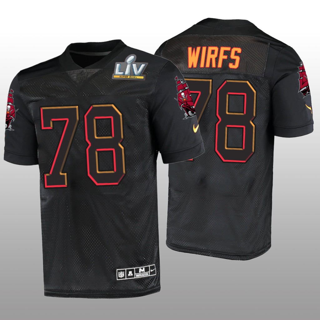Tampa Bay Buccaneers Tristan Wirfs Black Jersey Super Bowl LV