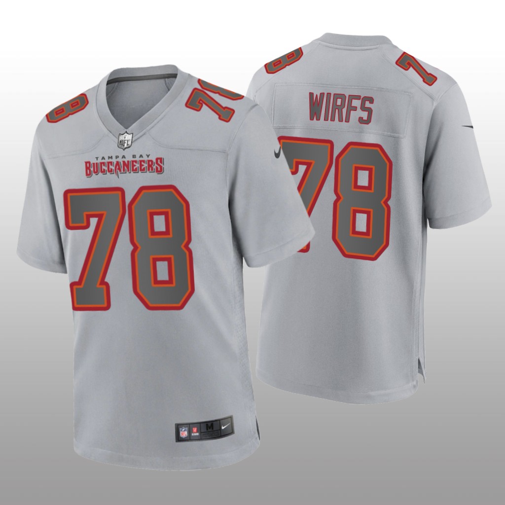 Tampa Bay Buccaneers Tristan Wirfs Gray Jersey Atmosphere Fashion Game - Men's