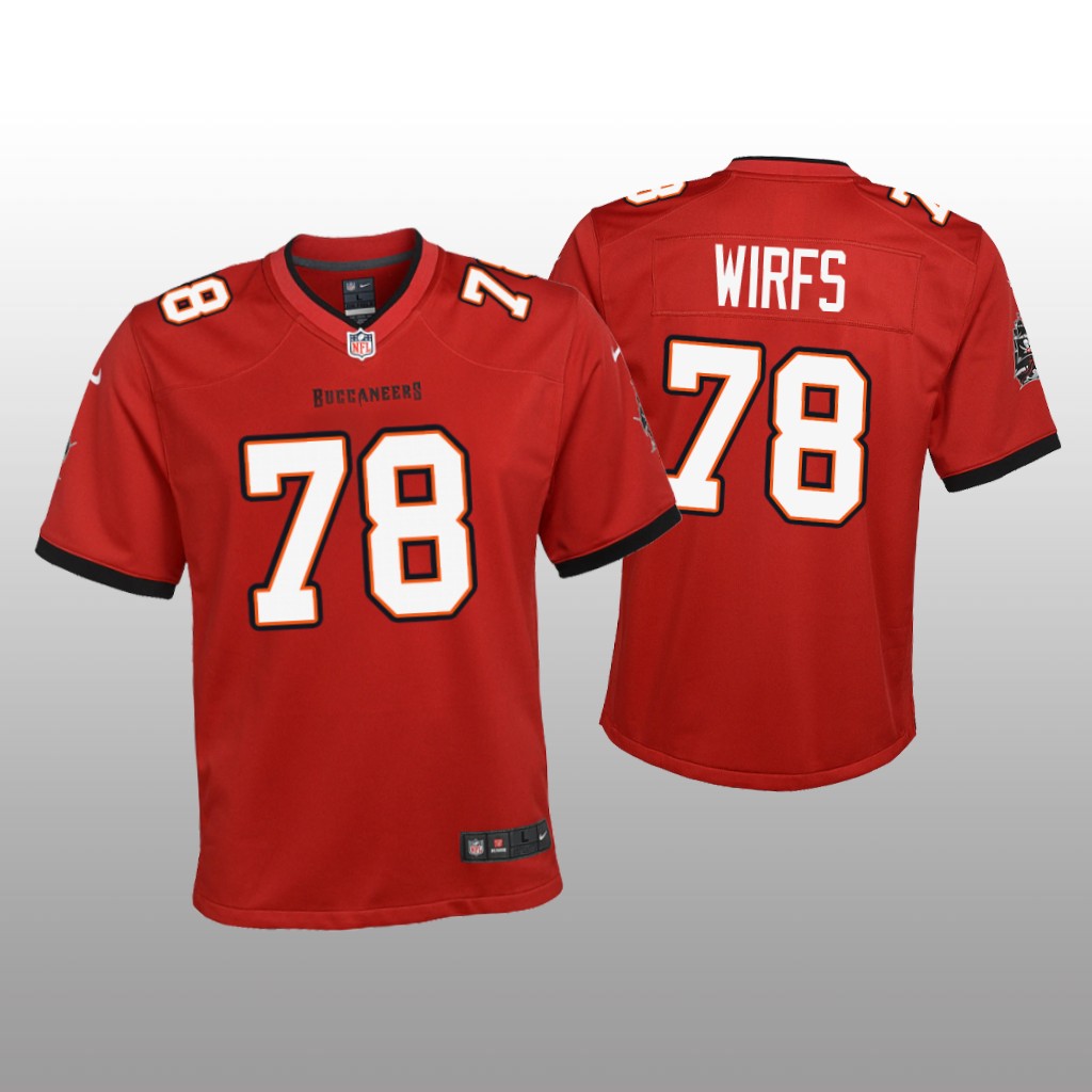 Tampa Bay Buccaneers Tristan Wirfs Red Jersey Game - Youth