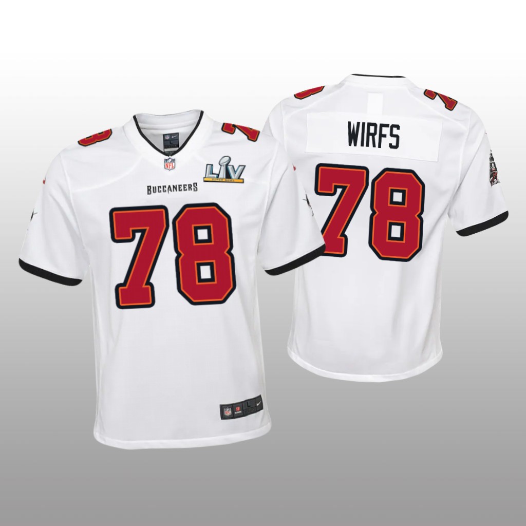 Tampa Bay Buccaneers Tristan Wirfs White Game Jersey Super Bowl LV - Youth