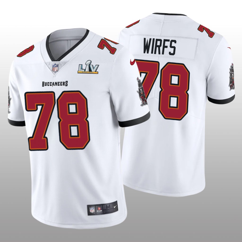 Tampa Bay Buccaneers Tristan Wirfs White Vapor Limited Jersey Super Bowl LV - Men's