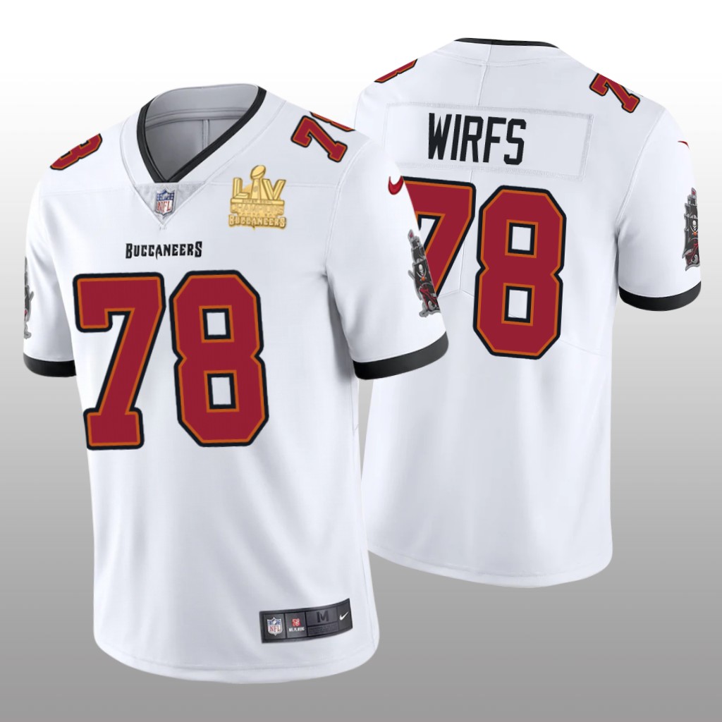 Tampa Bay Buccaneers Tristan Wirfs White Vapor Limited Jersey Super Bowl LV Champions - Men's