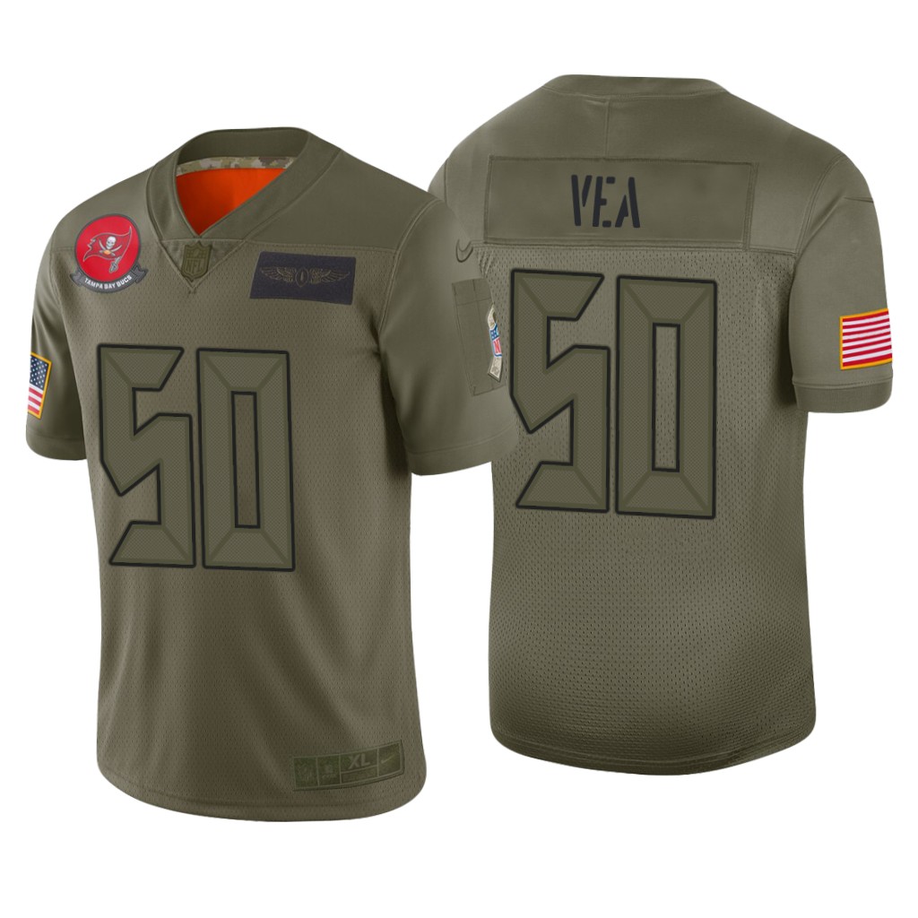 Tampa Bay Buccaneers Vita Vea Camo Limited Jersey 2019 Salute to Service - Men's