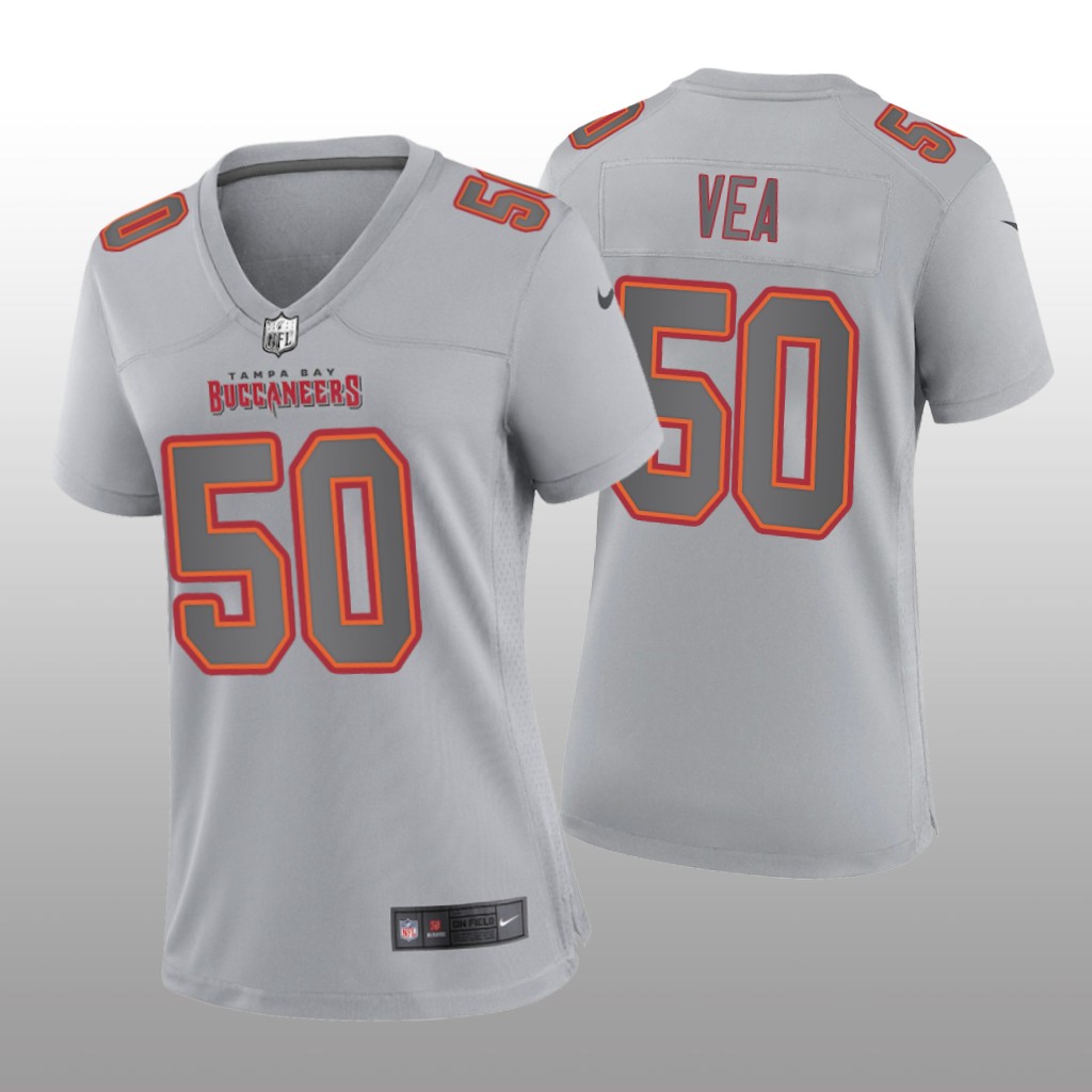 Tampa Bay Buccaneers Vita Vea Gray Jersey Atmosphere Fashion Game - Women's