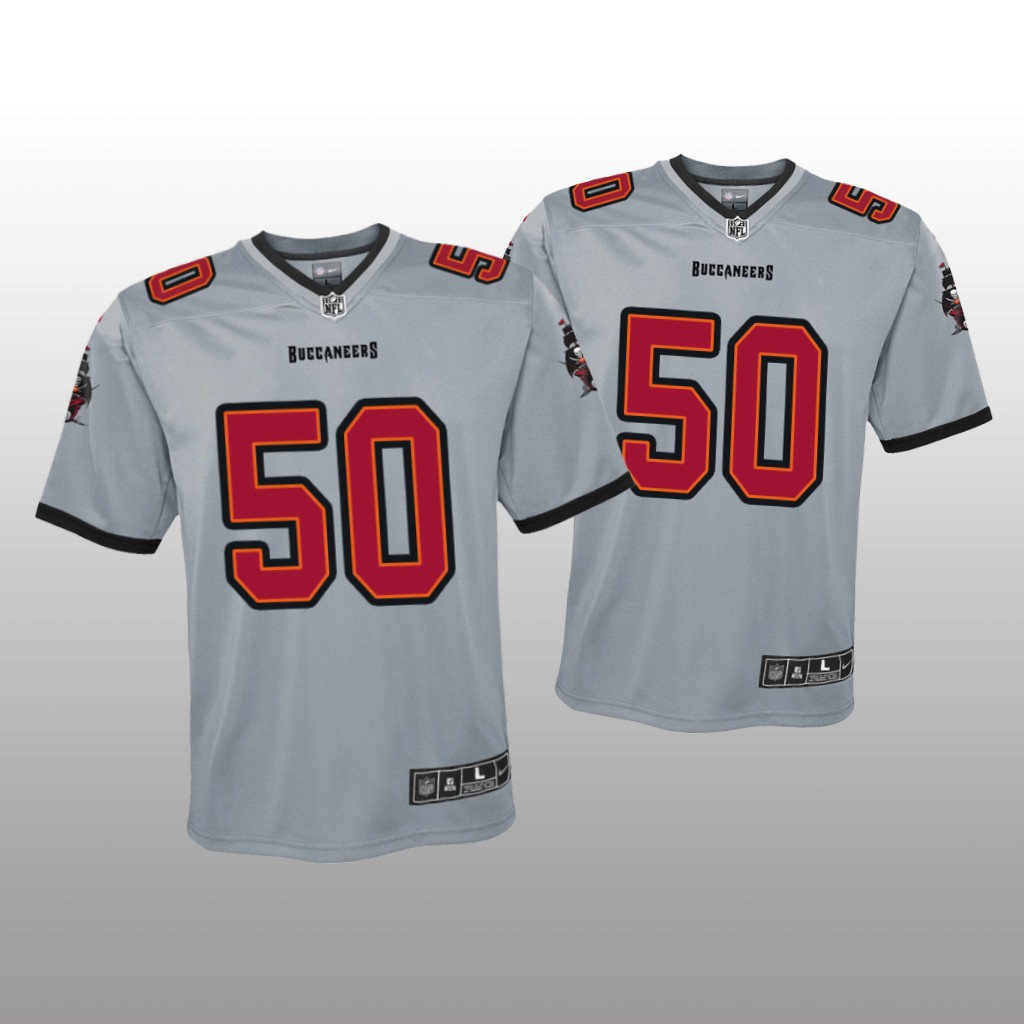 Tampa Bay Buccaneers Vita Vea Gray Jersey Inverted Game - Youth