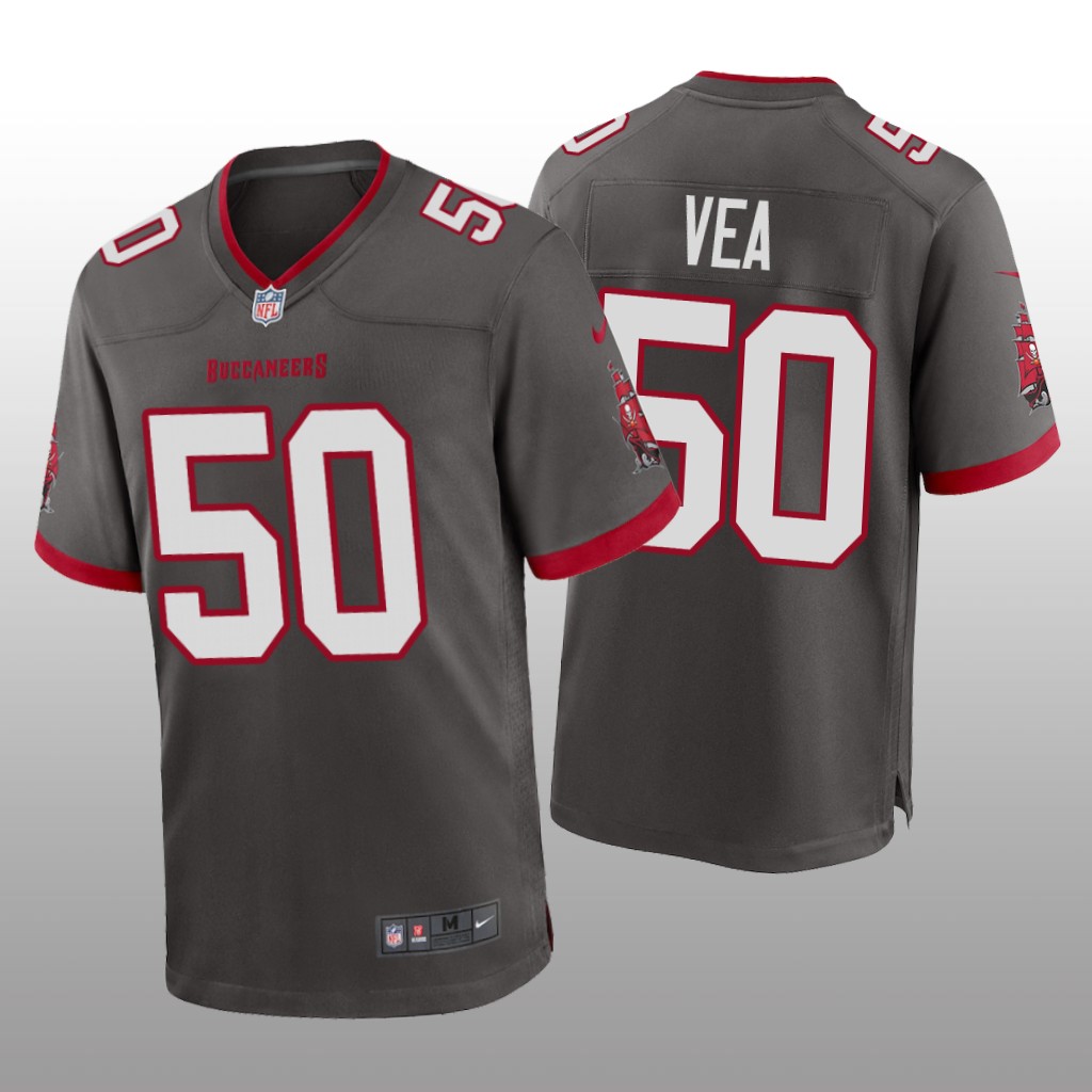 Tampa Bay Buccaneers Vita Vea Pewter Jersey Game - Men's