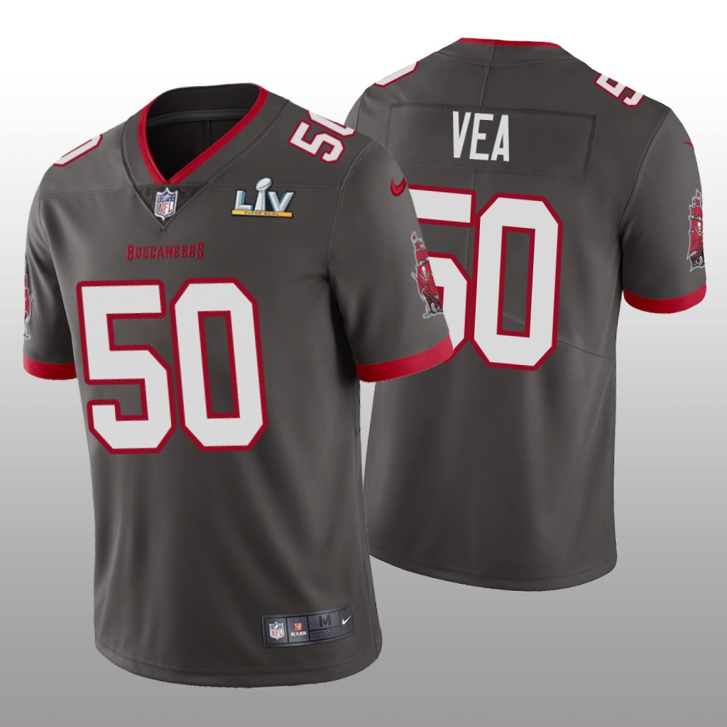 Tampa Bay Buccaneers Vita Vea Pewter Vapor Limited Jersey Super Bowl LV - Men's