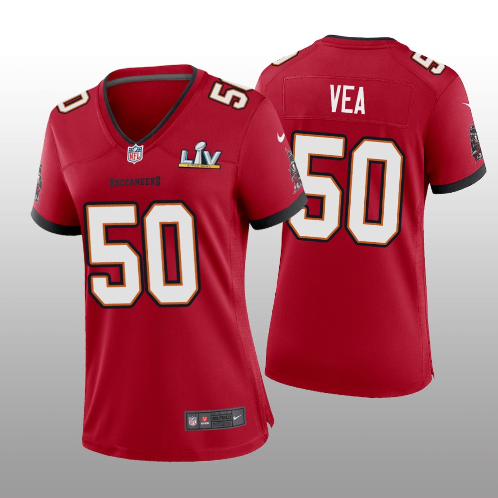 Tampa Bay Buccaneers Vita Vea Red Game Jersey Super Bowl LV - Women's