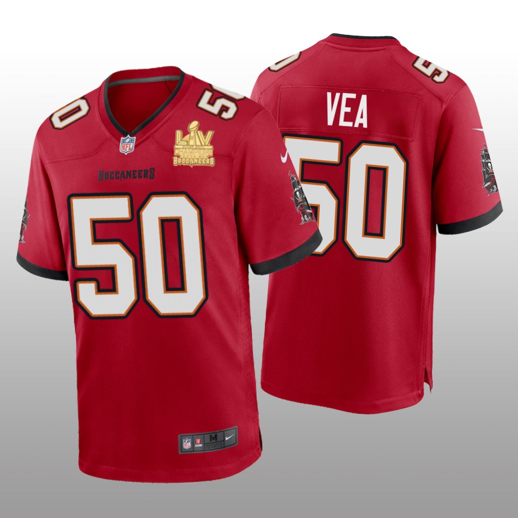 Tampa Bay Buccaneers Vita Vea Red Game Jersey Super Bowl LV Champions - Men's