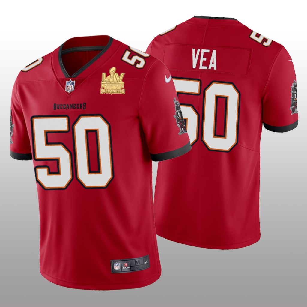 Tampa Bay Buccaneers Vita Vea Red Vapor Limited Jersey Super Bowl LV Champions - Men's