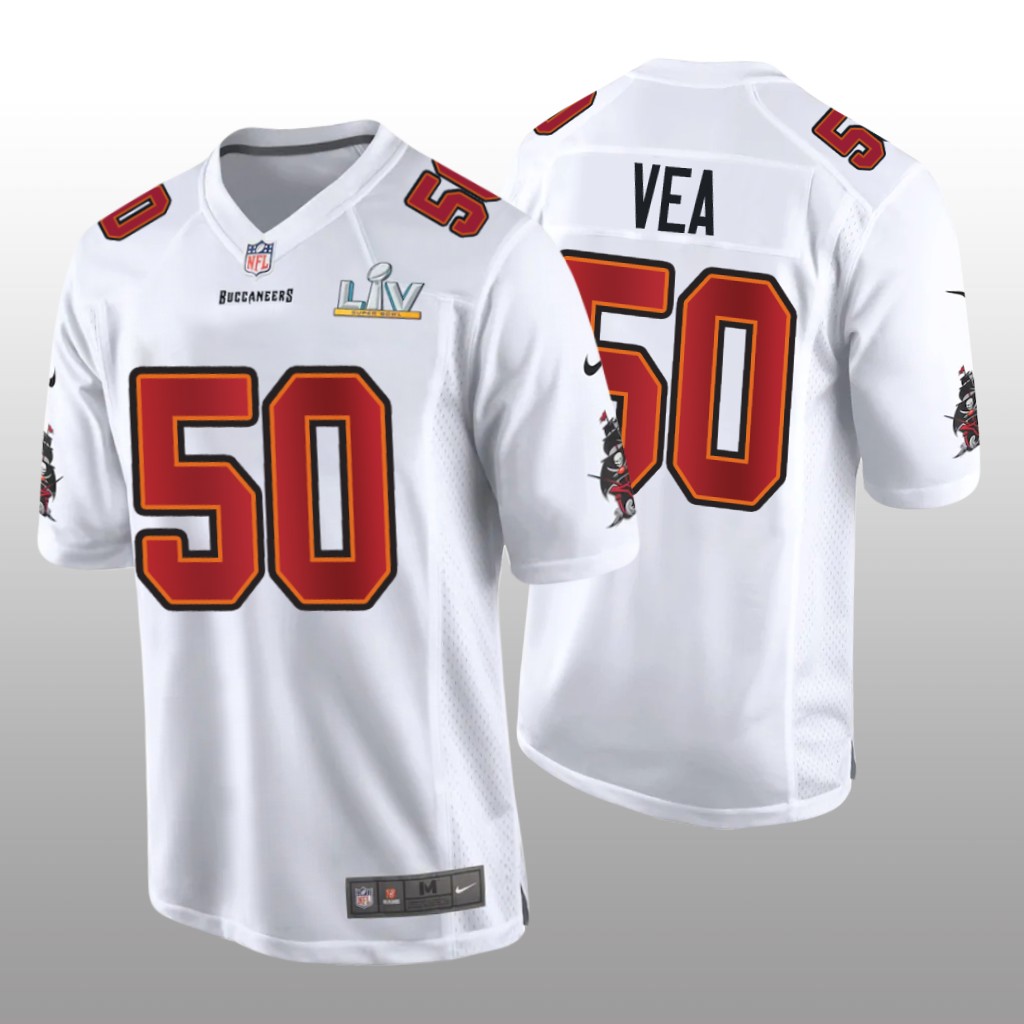 Tampa Bay Buccaneers Vita Vea White Game Fashion Jersey Super Bowl LV - Men's