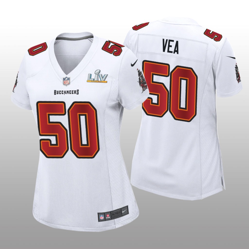 Tampa Bay Buccaneers Vita Vea White Game Fashion Jersey Super Bowl LV - Women's