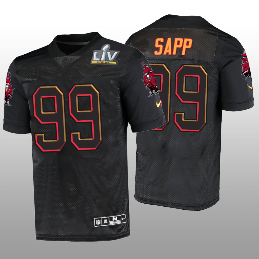 Tampa Bay Buccaneers Warren Sapp Black Jersey Super Bowl LV