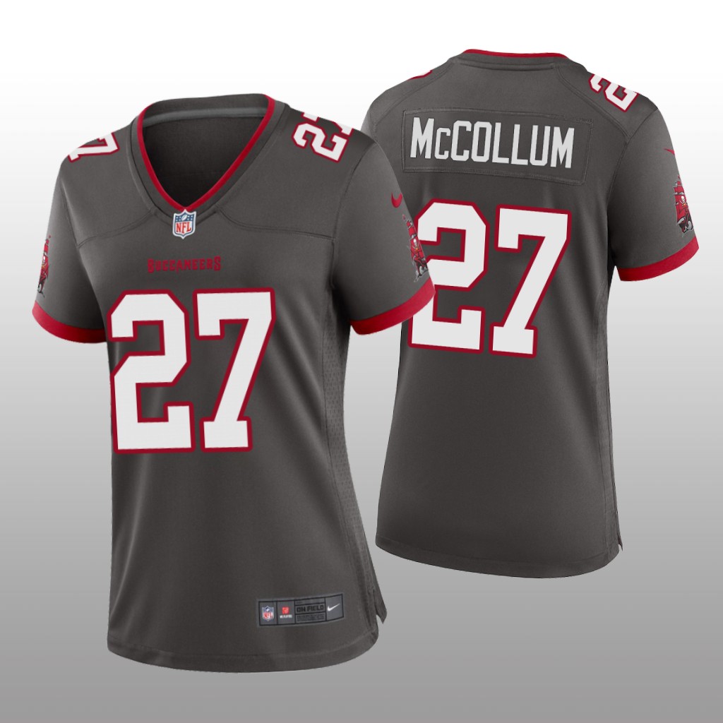 Tampa Bay Buccaneers Zyon McCollum Pewter Jersey Alternate Game - Women's