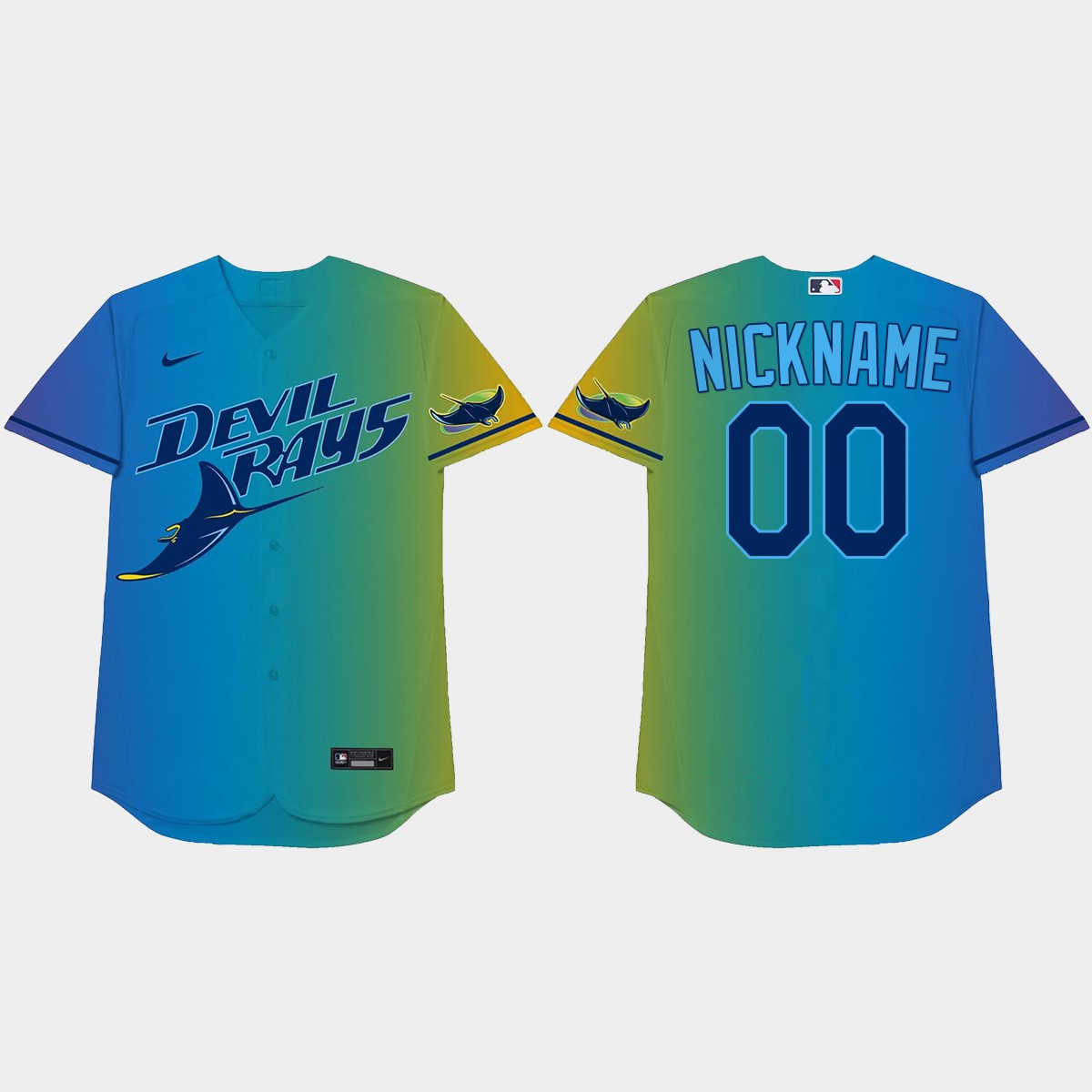 Tampa Bay Rays Custom 2021 Players' Weekend Nickname Jersey - Blue