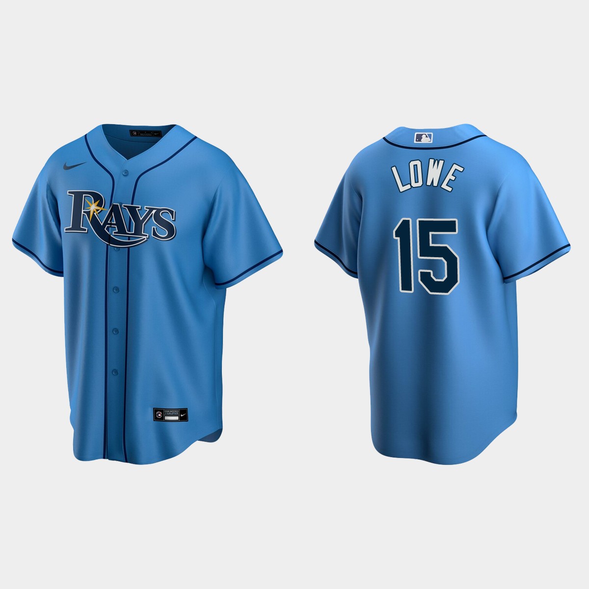 Tampa Bay Rays Josh Lowe Alternate Jersey - Light Blue