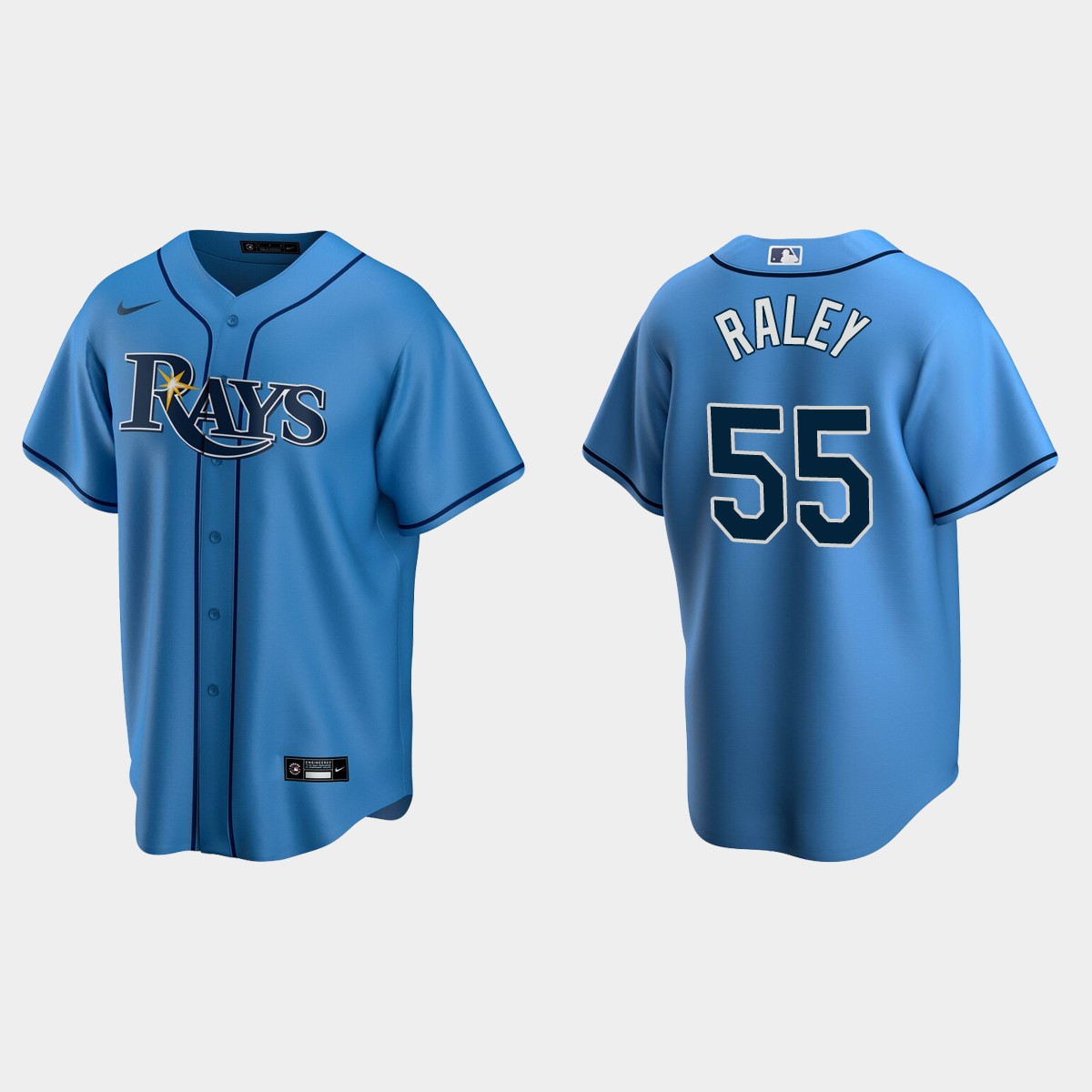 Tampa Bay Rays Luke Raley Alternate Jersey - Light Blue