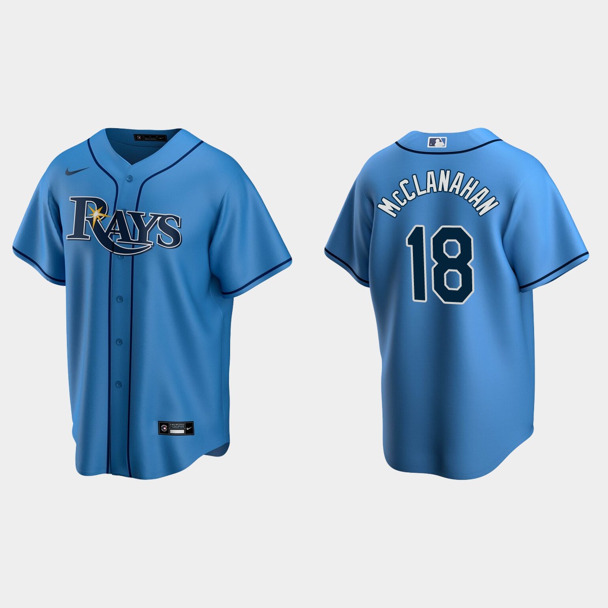 Tampa Bay Rays Shane McClanahan Alternate Jersey - Light Blue