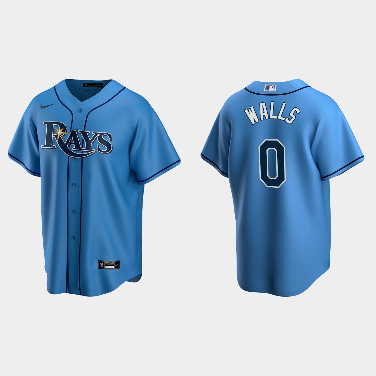 Tampa Bay Rays Taylor Walls Alternate Jersey - Light Blue