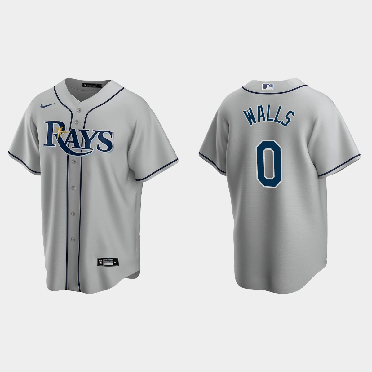 Tampa Bay Rays Taylor Walls Road Jersey - Gray
