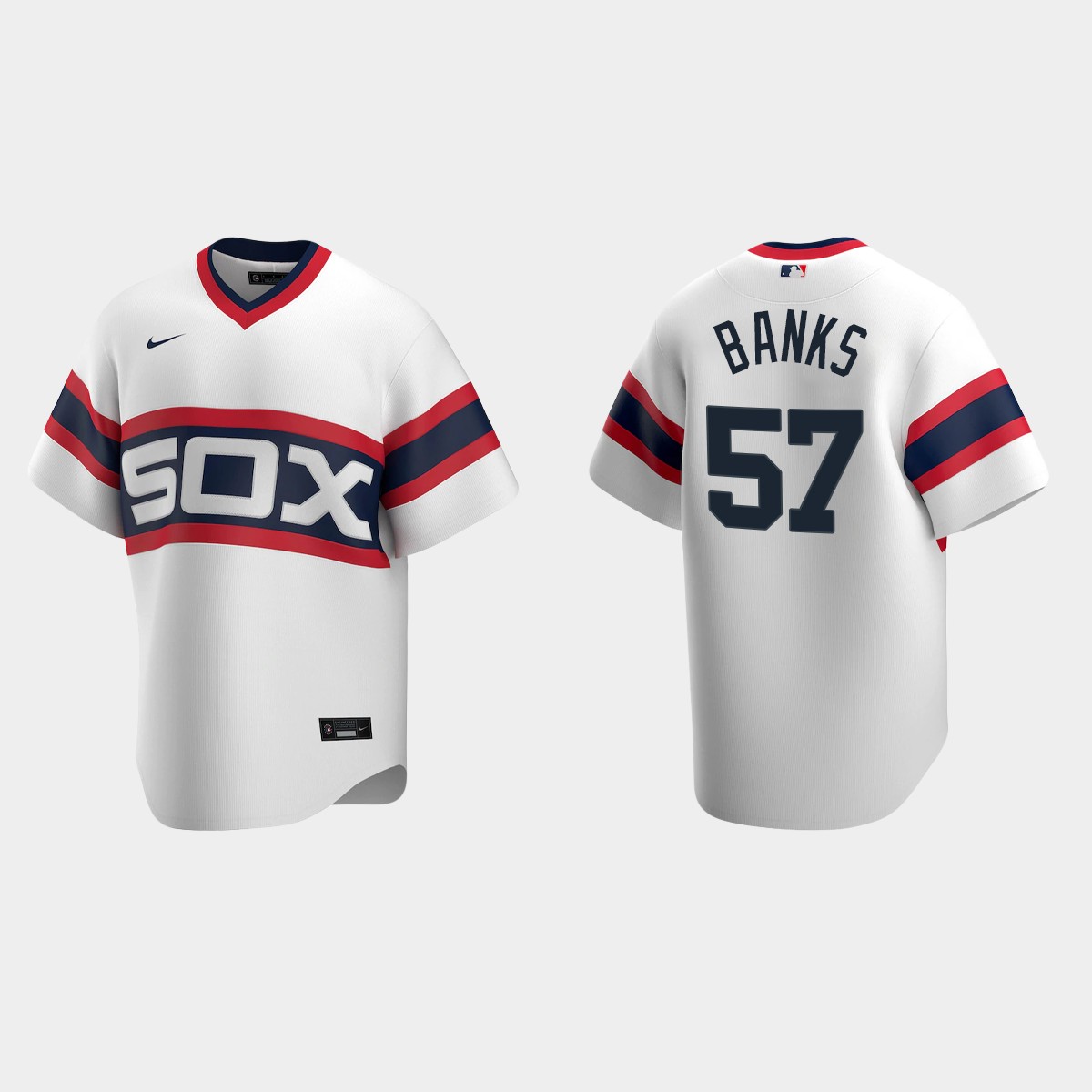 Tanner Banks Chicago White Sox Cooperstown Collection Home Jersey - White
