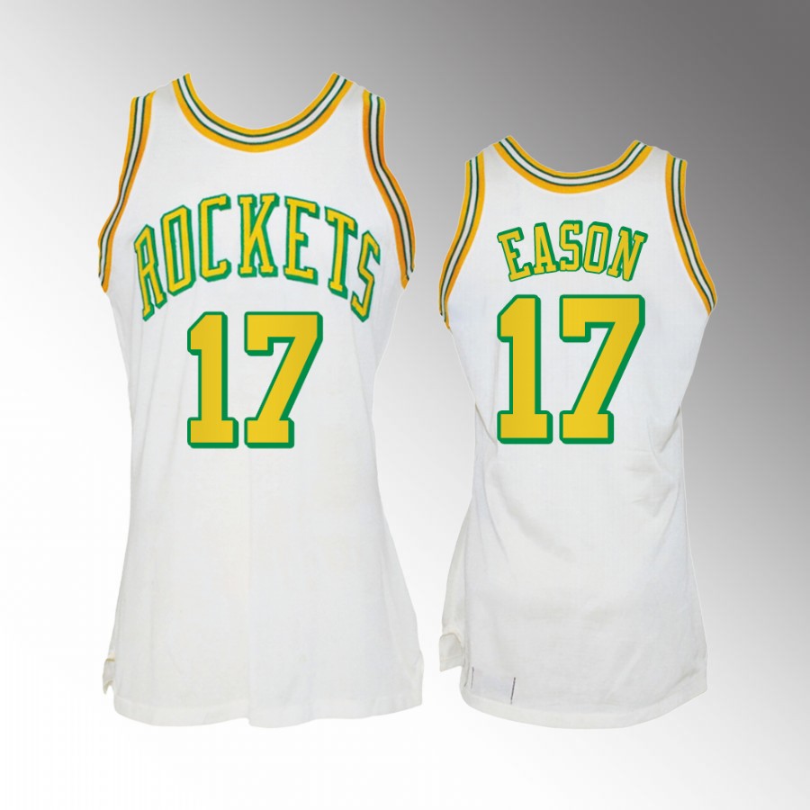Tari Eason Houston Rockets #17 White Jersey Heritage 1996-1971