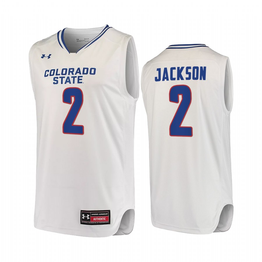 Tavi Jackson Colorado State Rams White Jersey 2022-23 College