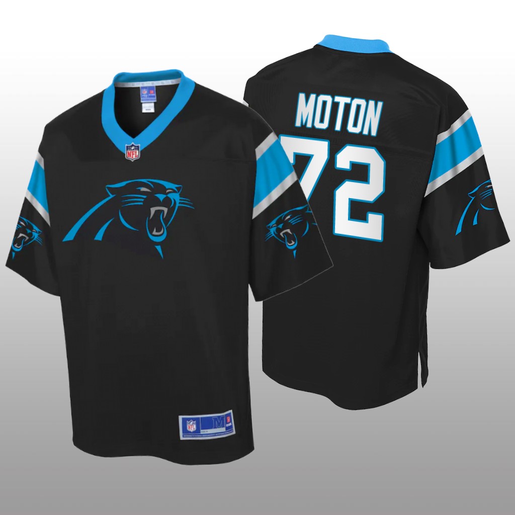 Taylor Moton Carolina Panthers Pro Line Black Icon Jersey