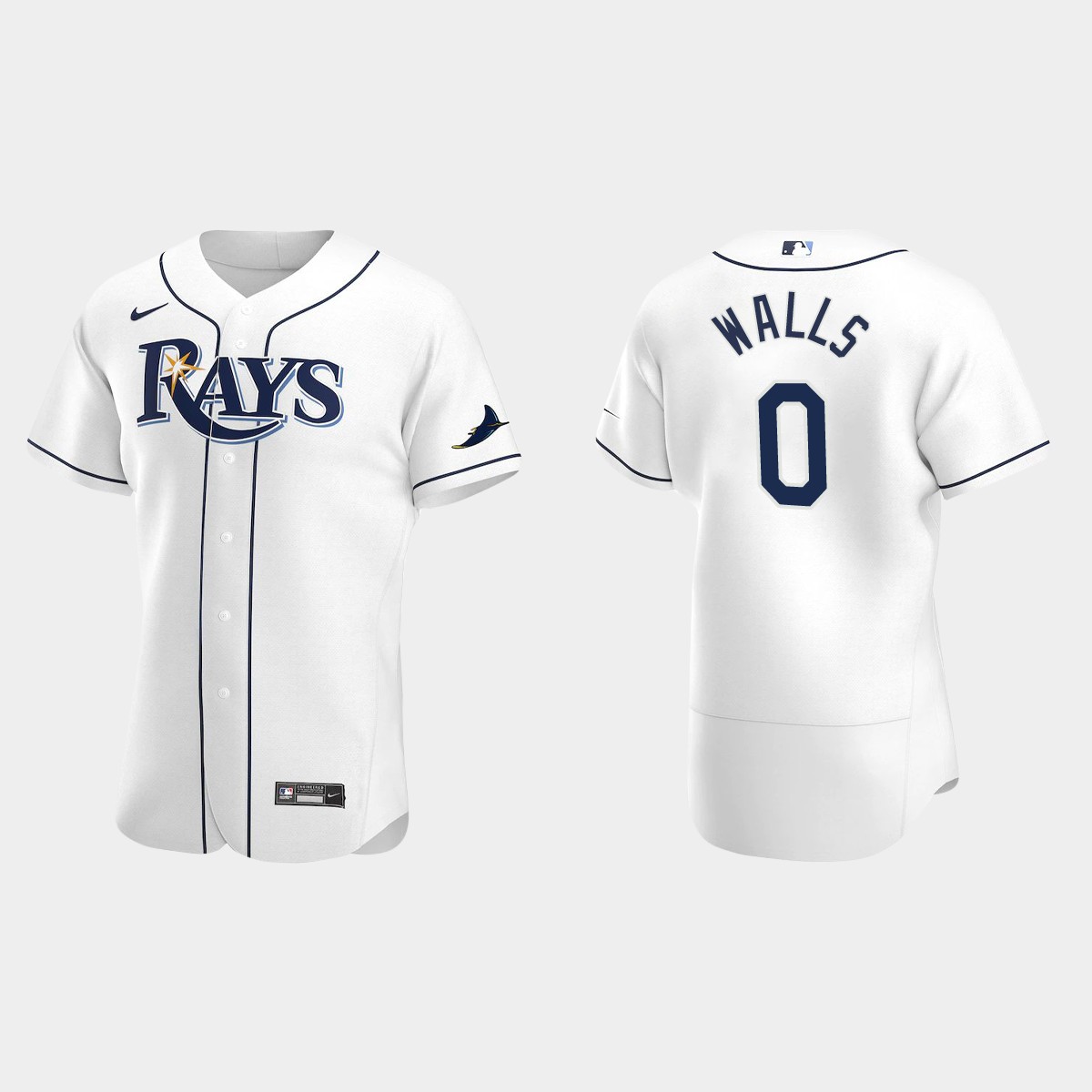 Taylor Walls Tampa Bay Rays Home Jersey - White