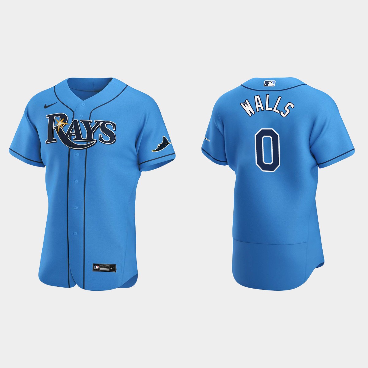 Taylor Walls Tampa Bay Rays Jersey - Light Blue