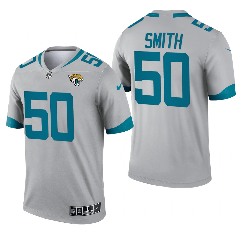 Telvin Smith Jacksonville Jaguars Silver Jersey Inverted Legend - Men's
