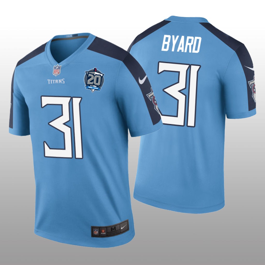 Tennessee Titans #31 Kevin Byard Light Blue legend color rush Jersey - Men's