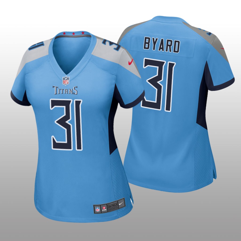 Tennessee Titans #31 Light Blue Kevin Byard Game Jersey - Women