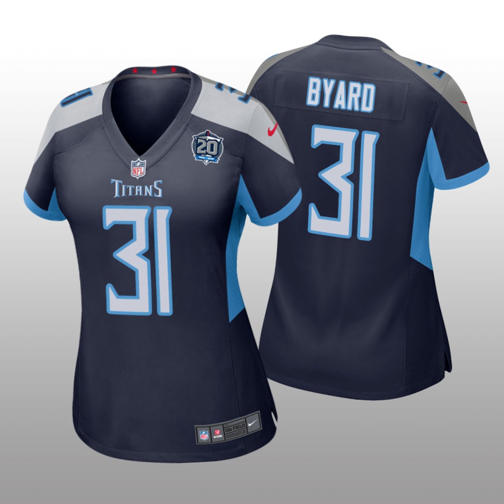 Tennessee Titans #31 Navy Kevin Byard 20th Anniversary Jersey - Women