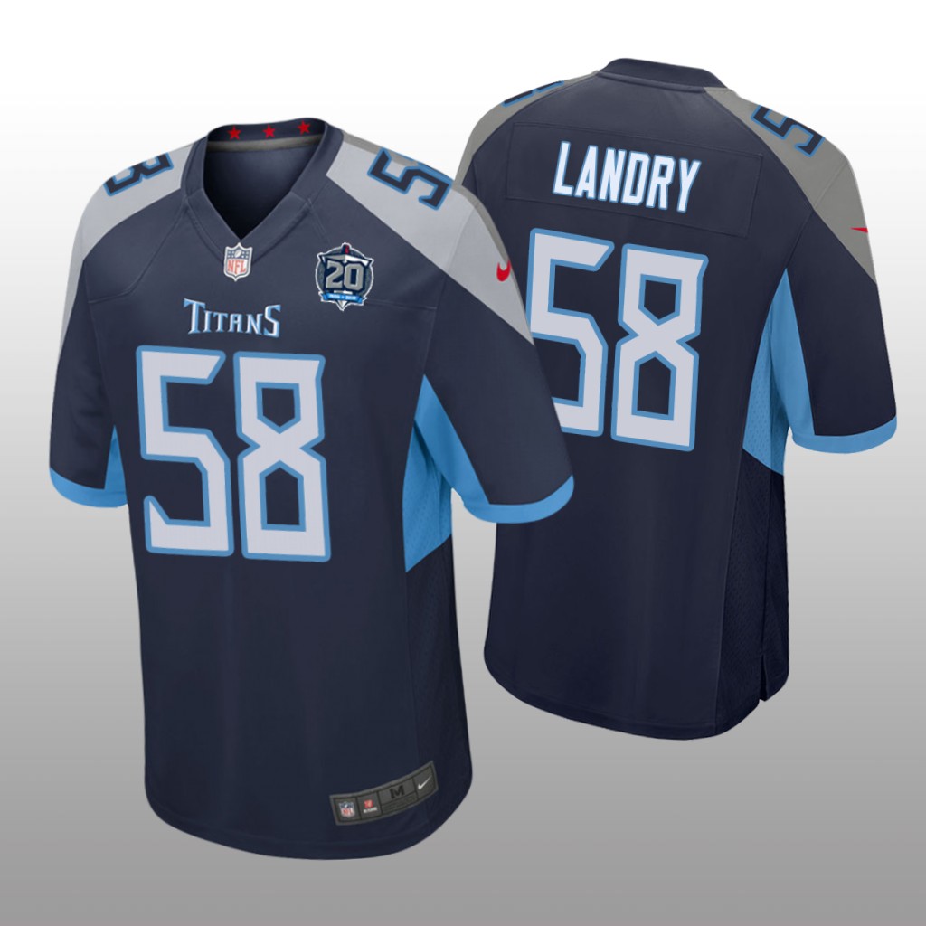 Tennessee Titans #58 navy Men's Harold Landry Game Jersey