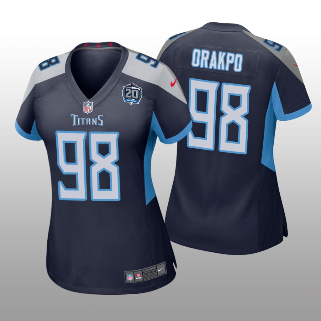 Tennessee Titans #98 Navy Brian Orakpo 20th Anniversary Jersey - Women