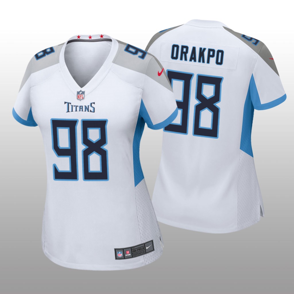 Tennessee Titans #98 White Brian Orakpo Game Jersey - Women