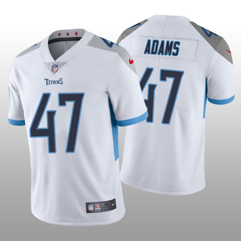 Tennessee Titans Andrew Adams White Jersey Vapor Limited Men's