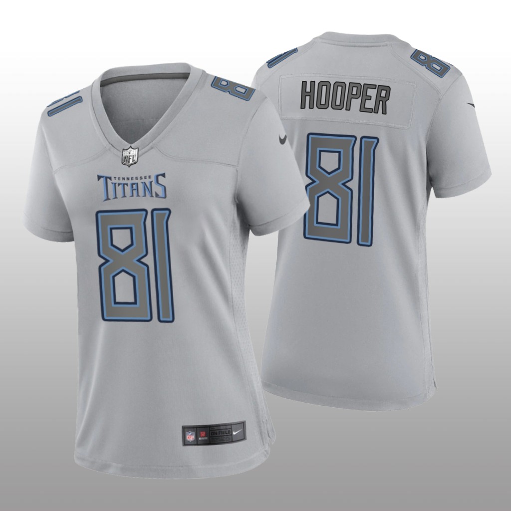 Tennessee Titans Austin Hooper Gray Jersey Atmosphere Fashion Game - Women's
