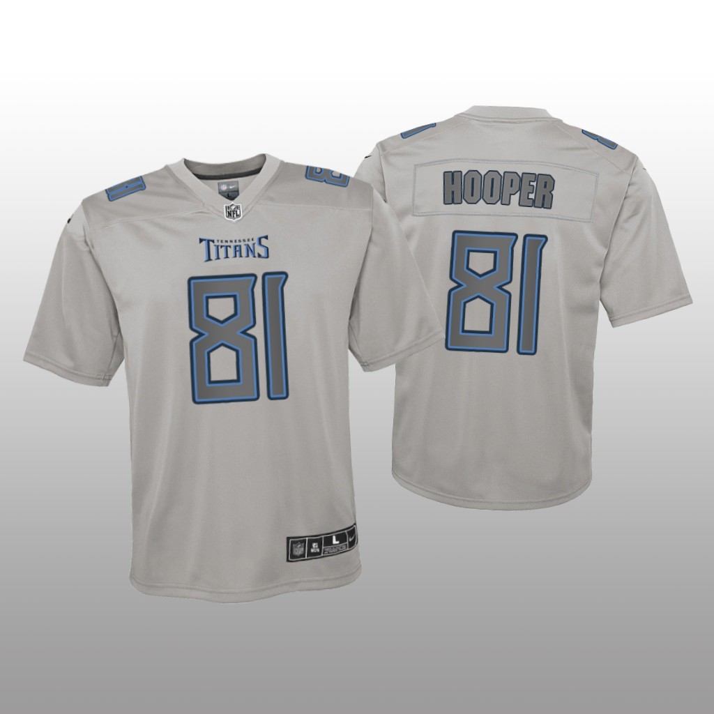 Tennessee Titans Austin Hooper Gray Jersey Atmosphere Fashion Game - Youth