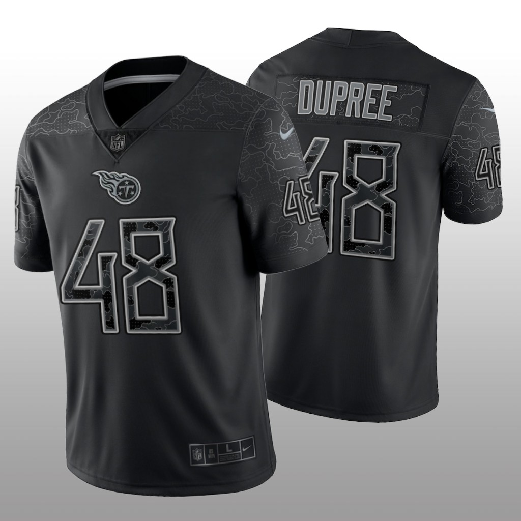 Tennessee Titans Bud Dupree Black Jersey Reflective Limited - Men's